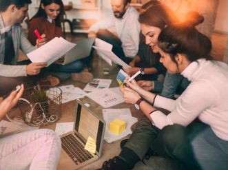 Consultants en recrutement en atelier de formation à la prospection
