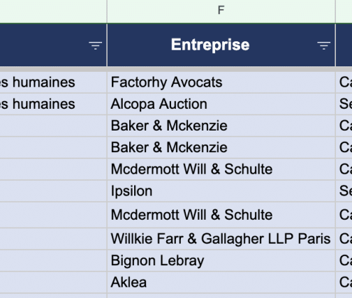 liste prospection